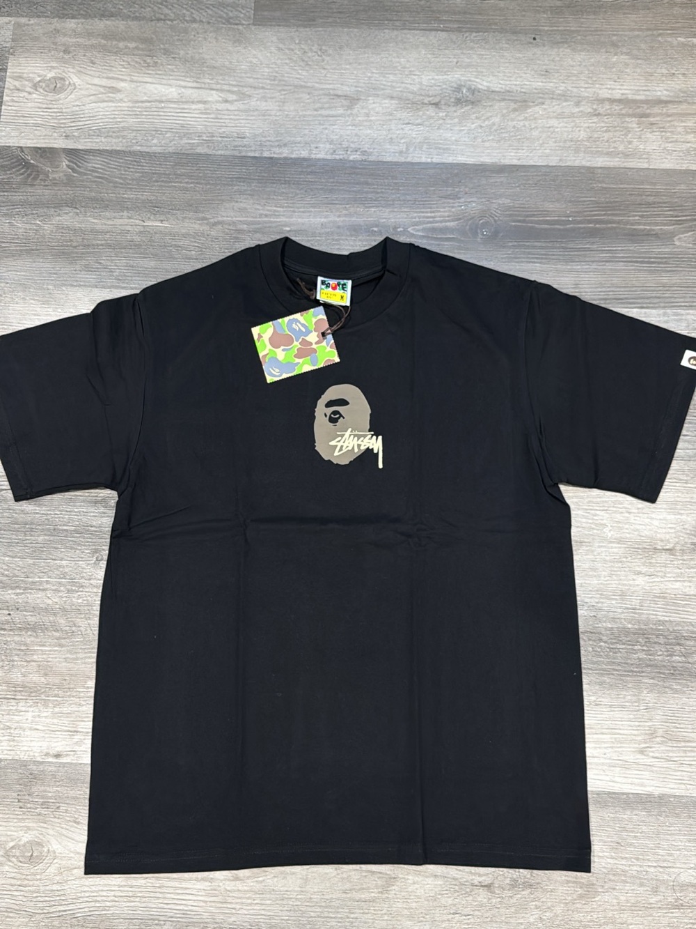 Stüssy Black Short-Sleeve Graphic Tee